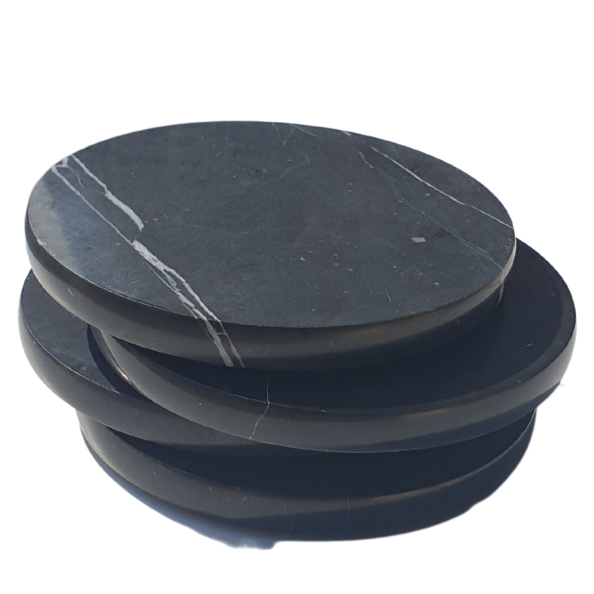 Larsic Coasters 6 pack with Black Antirust stand