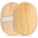2 Exfoliating Loofah Pads body scrubber bath sponge, All-Natural Egyptian Bath & Shower Exfoliating washcloth and Loofa natural Sponge for Face, Back & Body, Eco Friendly and biodegradable Loufa.