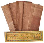 10 Egyptian Papyrus Paper bookmarks 7.2 x2.0 inch (5x18 cm ) - Ancient Papyrus blank book marks Sheets-Papyri for Art Project,  and School History