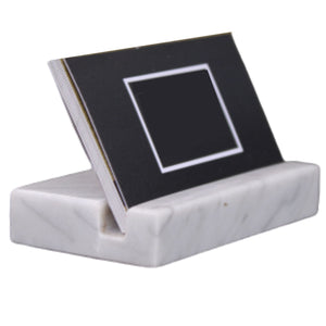 Business Card Holder for Desk - Marble Business Cards Holder for Desktop - Desk Organizers and Accessories -Display Stand for Office Organization