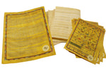 Set 10 Egyptian Papyrus Paper 4x6 inch (10x15 cm) - Ancient Alphabets Papyrus Sheets-Papyri for Art Project, Scrapbooking, And School History