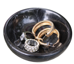 Real Marble Jewelry Dish - Ring Holder - Jewelry Organizer Tray - Decorative Key Bowl-Home Decor Wedding Gift- Ring Dish - Jewelry Tray -Vanity Tray - Decorative Tray - Marble Tray