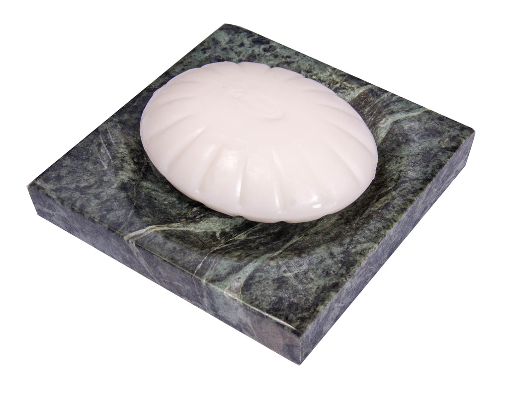 CraftsOfEgypt Green Marble Soap Dish - Polished and Shiny Marble Dish Holder - Beautifully Crafted Bathroom Accessory - by